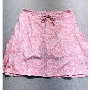 Coolrun XXL Pink White Floral Tennis Golf Skort Athletic Stretch Activewear